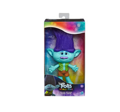 Hasbro DreamWorks Trolls Poppy doll, side profile, ideal for collect-and-display.