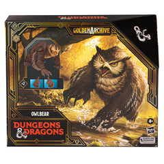 Hasbro Dungeons & Dragons Owlbear figurine, detail close-up of fur texture for display.