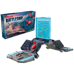 Hasbro Electronic Battleship Reloaded controls panel with glowing lights for immersive play