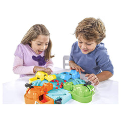 Hasbro Hungry Hippos marbles set included for fast-paced rounds.