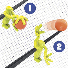 Hasbro Foosketball two-player setup enables competitive play.