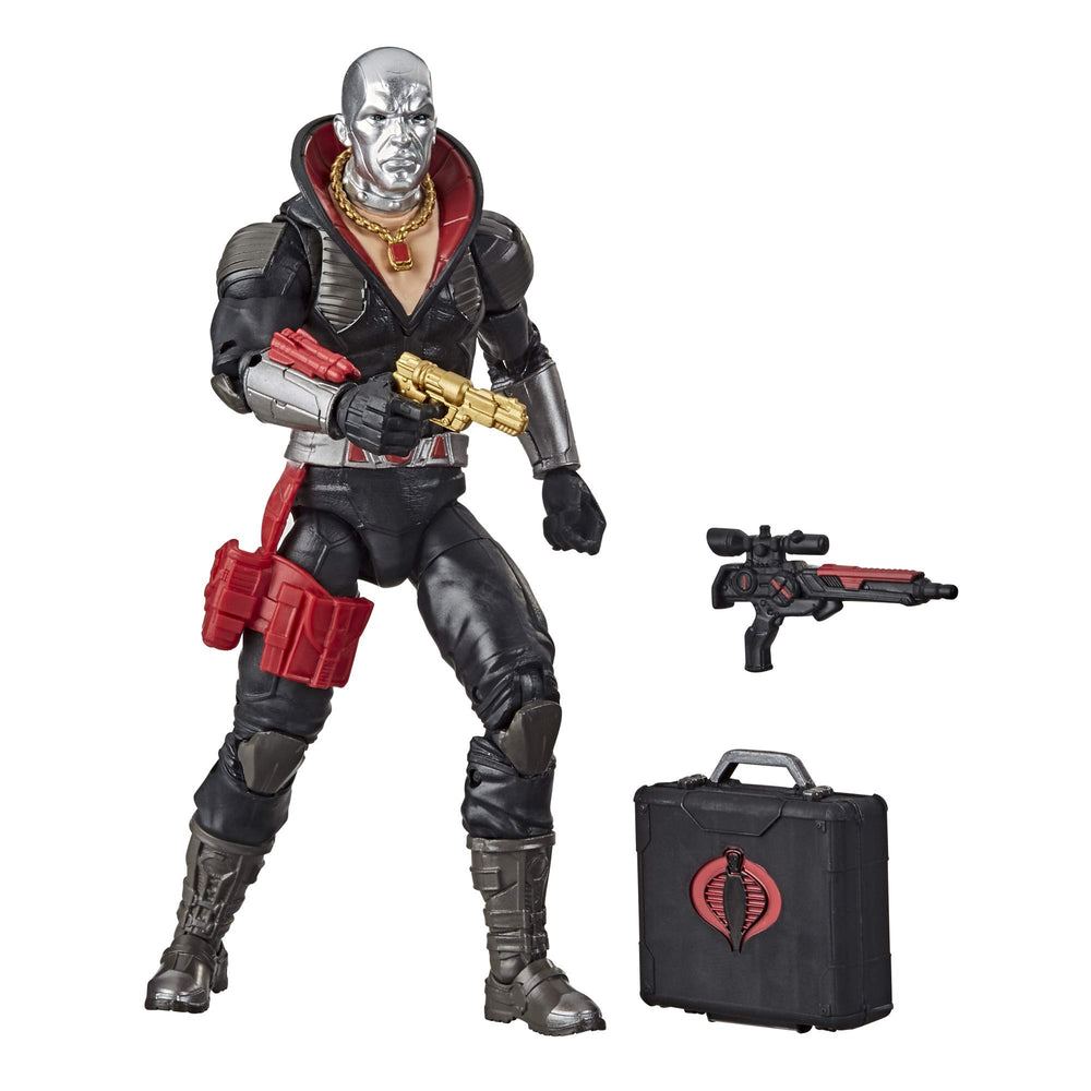 Hasbro G.I. Joe Destro 6-inch figure with premium articulation for dynamic poses.