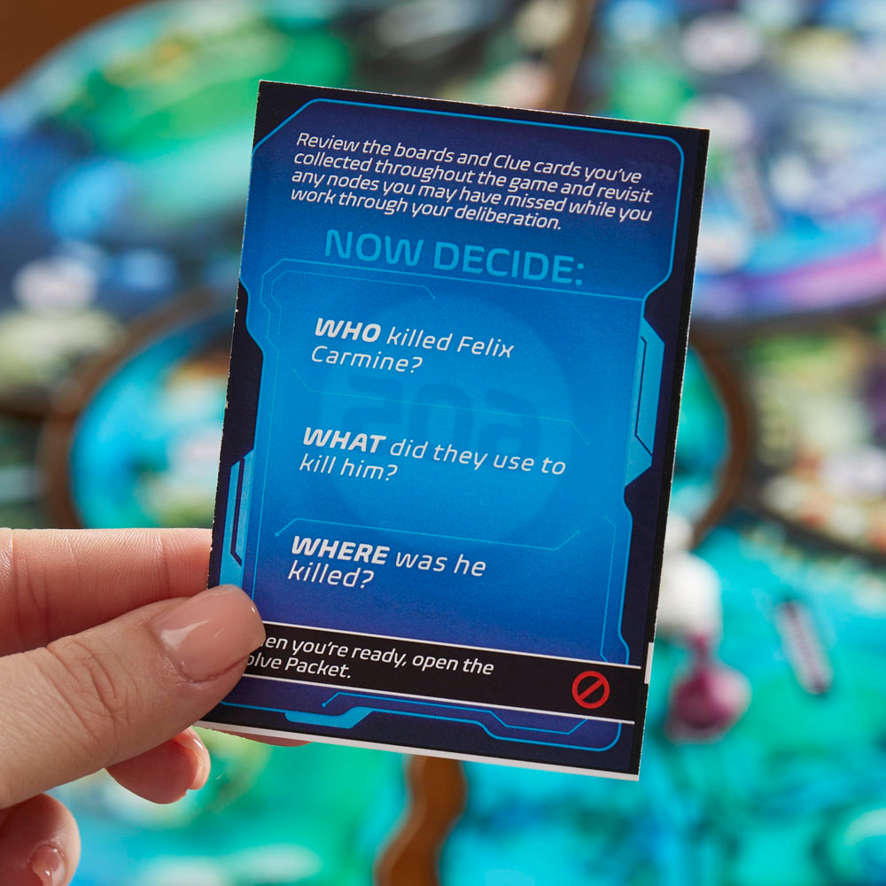 Hasbro Gaming Clue Escape World’s Fair secret tool used to collect evidence.