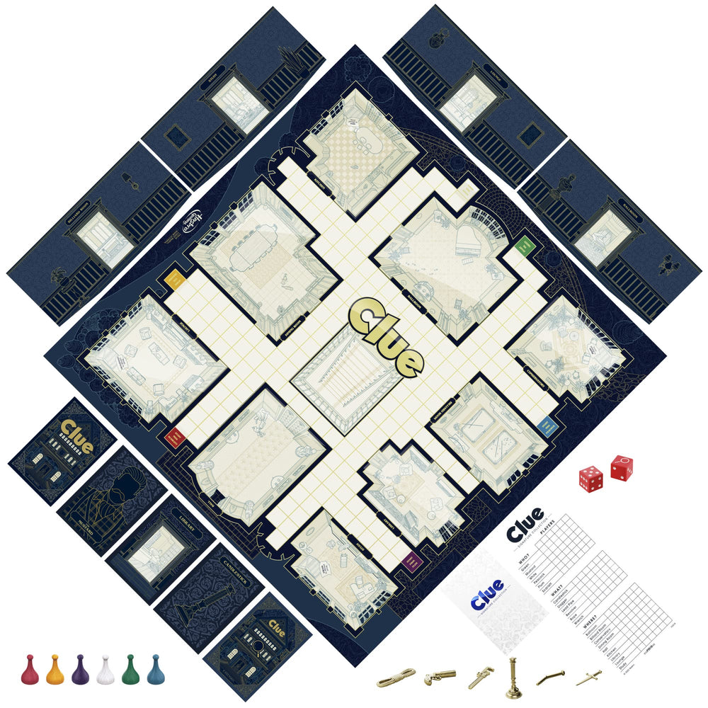 Hasbro Gaming Clue Signature Collection exterior packaging for gifting appeal