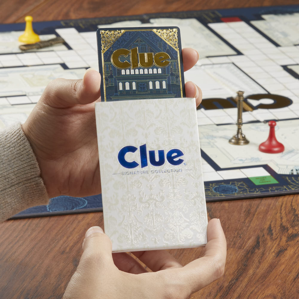 Hasbro Gaming Clue Signature Collection oversized die-cast weapons add tactile drama