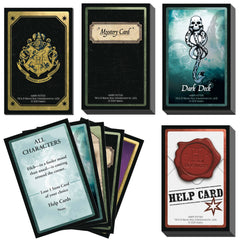 Hasbro Clue Wizarding World shows Dark Mark with changing staircases for suspenseful play.
