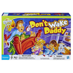 Hasbro Gaming Don't Wake Daddy gameboard setup for family game night.