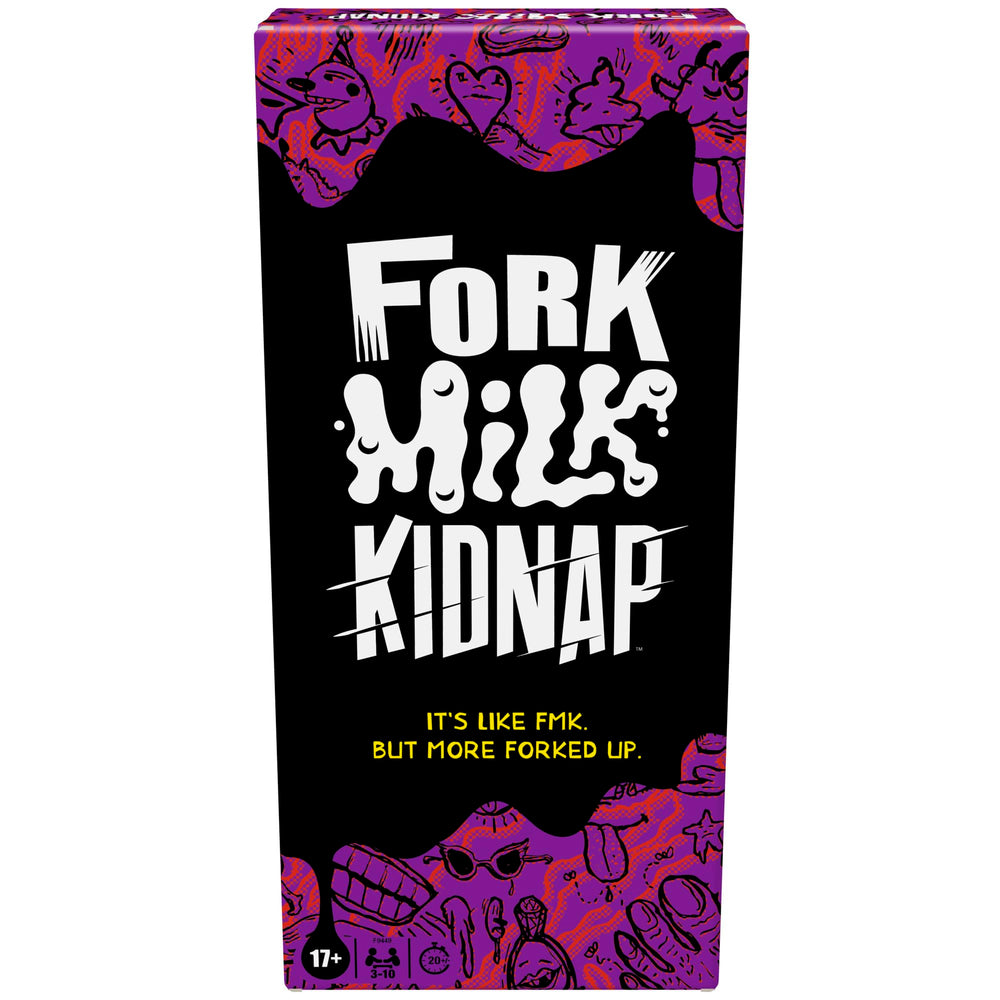 Hasbro Gaming Fork Milk Kidnap action cards for bold party challenges
