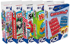Hasbro Gaming Grab and Go Travel Games Set 5 cover, portable entertainment for trips.
