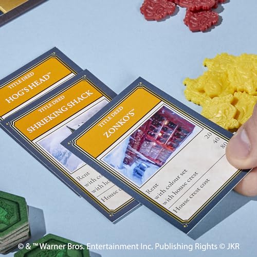 Hasbro Gaming Monopoly Harry Potter Edition themed characters and pieces
