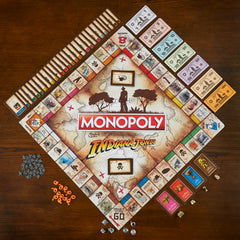 Hasbro Gaming Monopoly Indiana Jones Edition token-motorbike enables fast chases across a living room map.