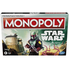 Hasbro Gaming Monopoly Star Wars Boba Fett Edition gameboard for epic family game nights.