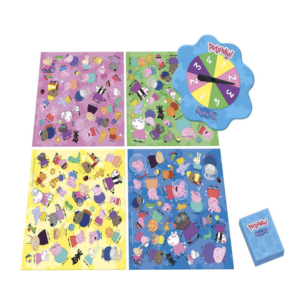 Hasbro Gaming Pictureka! Junior Peppa Pig mission card visual to boost game focus