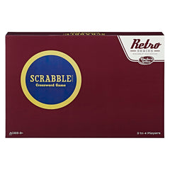 Hasbro Gaming Scrabble 1949 edition gameboard with vintage design for nostalgic family nights.