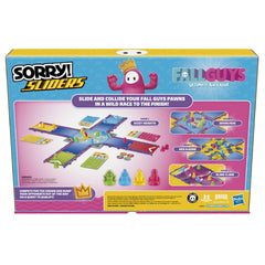 Hasbro Gaming Sorry Sliders packaging shows 2 to 4 players setup