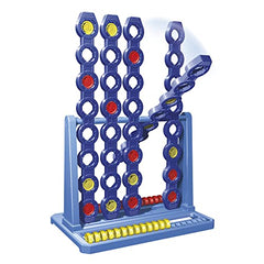 Hasbro Connect 4 Spin discs with spinning grid in action.