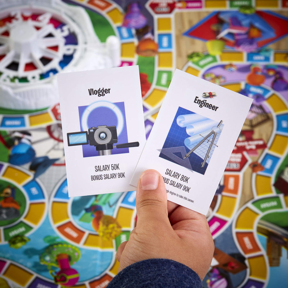 Hasbro Gaming The Game of Life action cards shape adventures