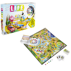 Hasbro Gaming The Game of Life cars and pegs ready for play