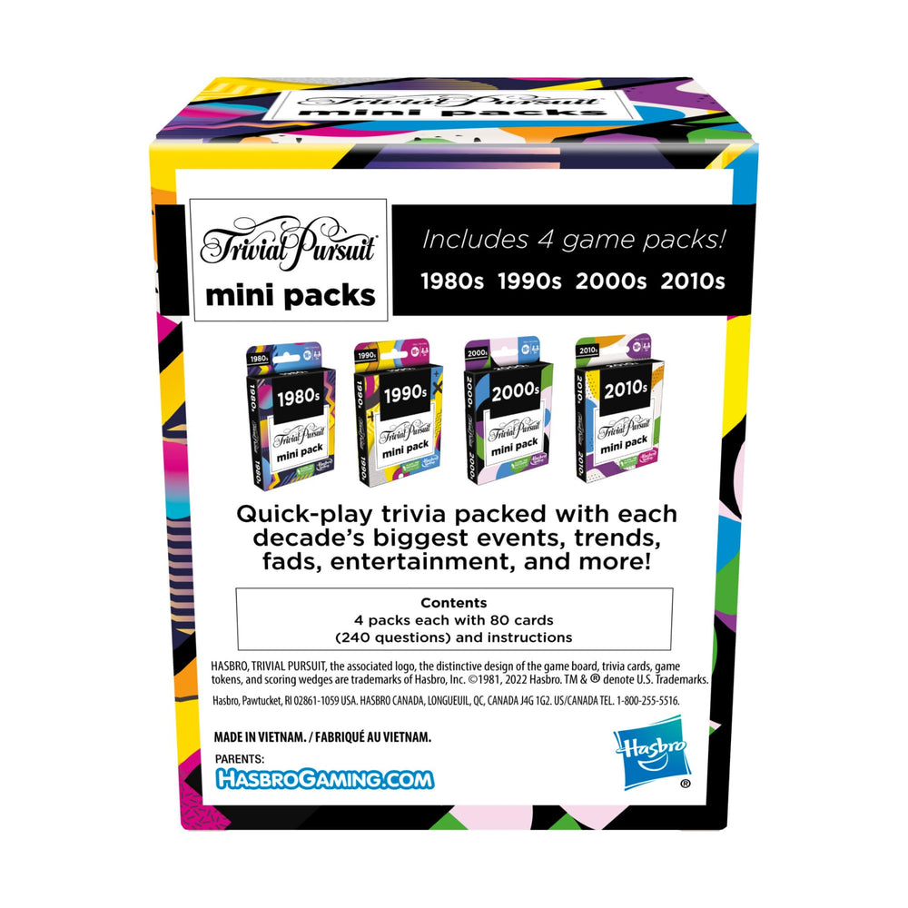 Hasbro Gaming Trivial Pursuit Mini Pack group-play setup for fast, fun competition with friends