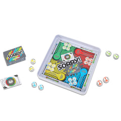 Hasbro Gaming Trouble travel tin with miniature board and magnetic pieces for on-the-go battles.