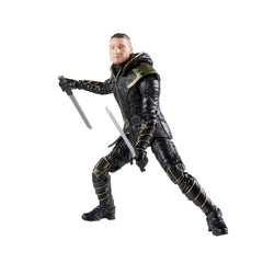 Marvel Legends Ronin figure packaging and design cues for display planning.