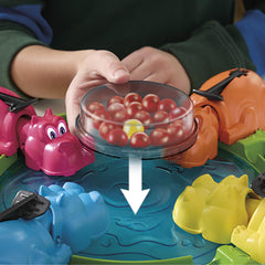 Hasbro Hungry Hungry Hippos easy-setup design helps families begin game night quickly.