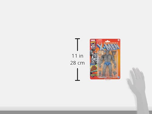 Hasbro Marvel Legends Beast Vintage Collection pose-ready display for collectors.
