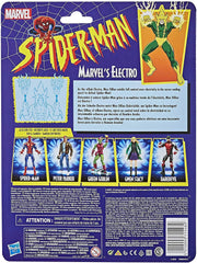Hasbro Marvel Electro 6-inch figure packaging ready for gifting or display.