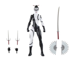 Hasbro Marvel Lady Bullseye figure front view for display and posing.