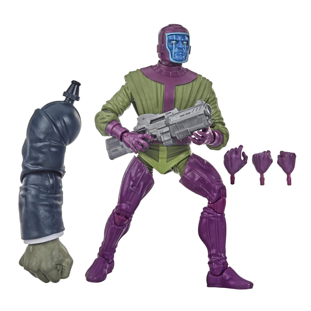 Hasbro Marvel Legends Kang figure close-up showing premium articulation for poseable display.