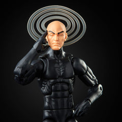 Hasbro Marvel Legends Charles Xavier packaging designed for shelf display.