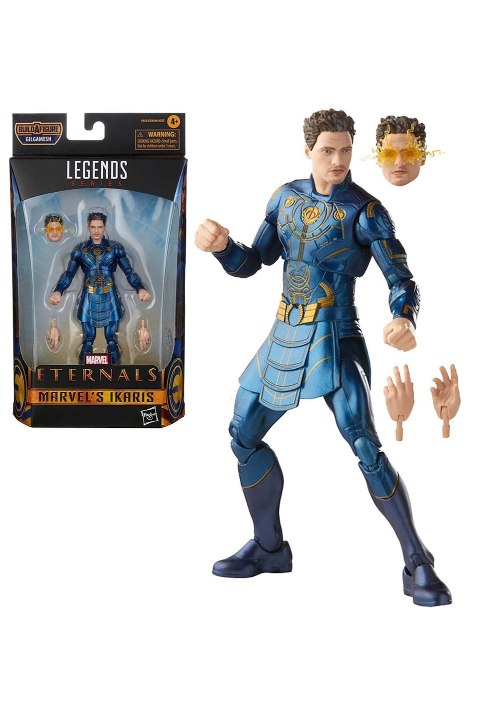 Hasbro Marvel Legends Ikaris 6-inch figure front view for dynamic display