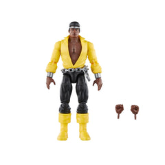 Hasbro Marvel Legends Luke Cage Power Man figure front view, ideal for display.