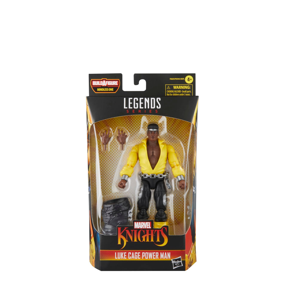 Hasbro Marvel Legends Luke Cage Power Man figure side view for dynamic posing.