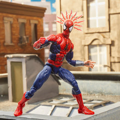Hasbro Marvel Legends Spider-Man deluxe thwip hands for dynamic web-slinging poses.