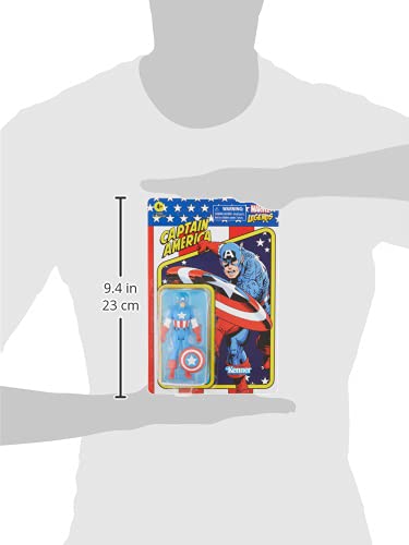 Display-ready Captain America figure for shelves and diorama setups