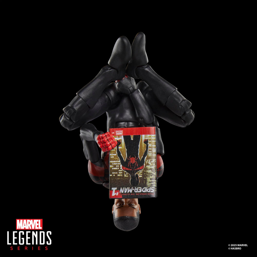 Hasbro Marvel Legends Ultimate Miles Morales, accessories display for action-ready setups.