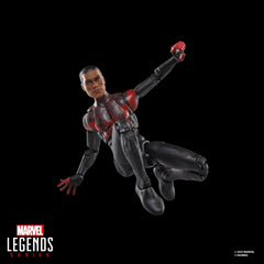 Hasbro Marvel Legends Ultimate Miles Morales figure, alternate hands expand posing possibilities.