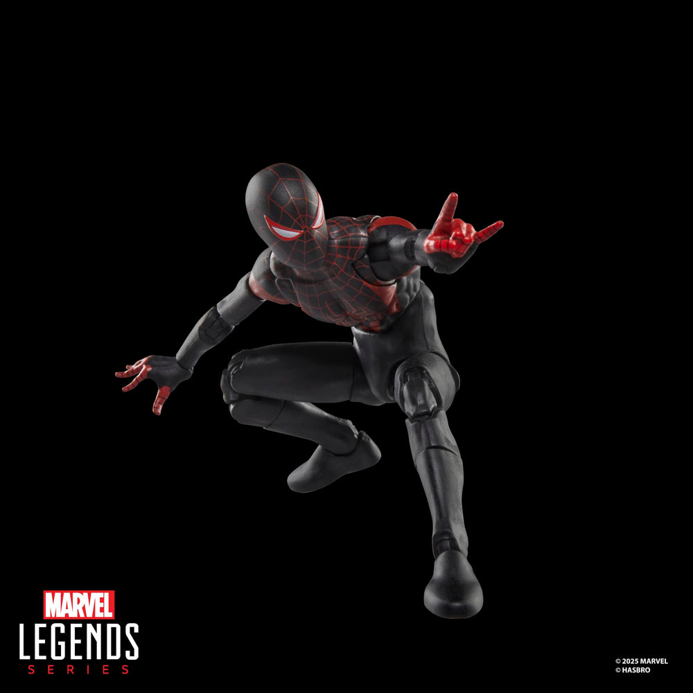 Hasbro Marvel Legends Ultimate Miles Morales, poseable head and limbs for action scenes.