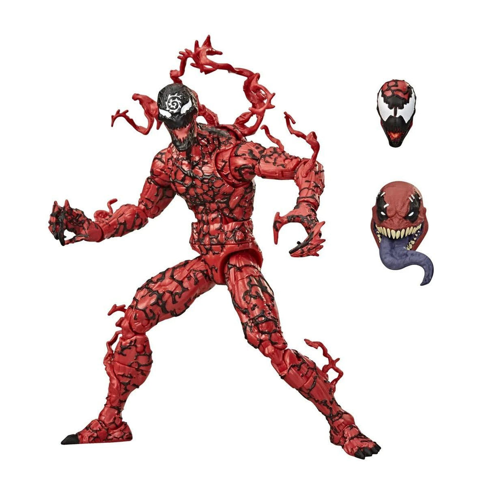 Hasbro Marvel Legends Venom Carnage design highlights premium detailing for collectors.