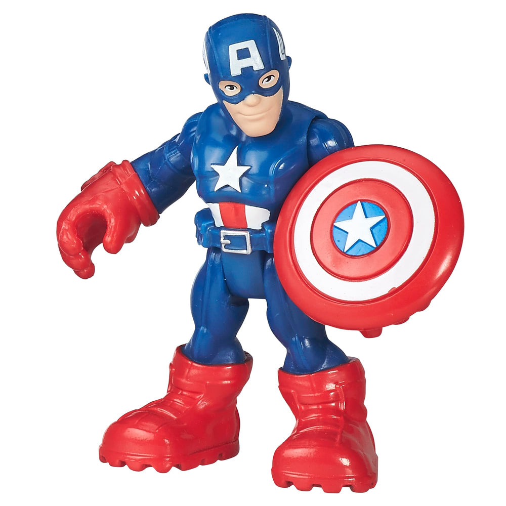 Hasbro Marvel Playskool Heroes Black Panther ready pose promotes stealth missions and hero play.