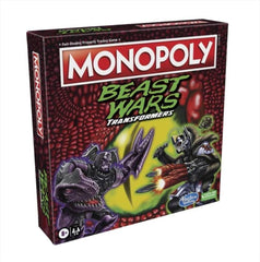 Hasbro Monopoly Transformers Beast Wars Edition gameboard set up for family play.