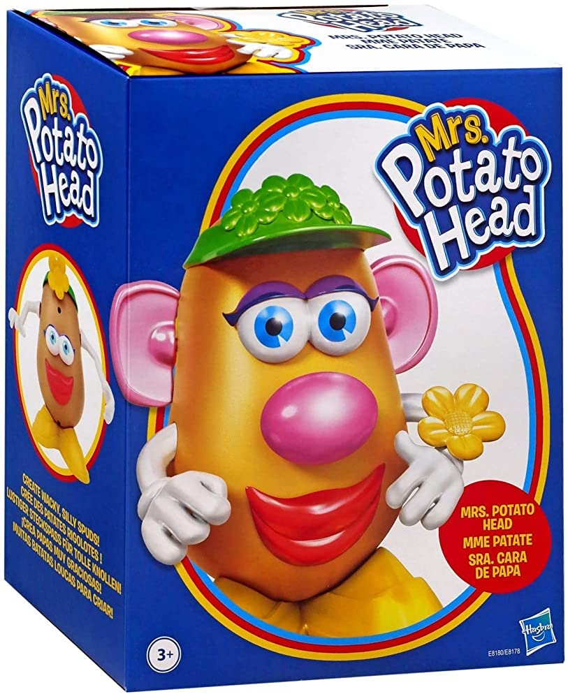 Hasbro Mrs. Potato Head with body and base for imaginative mix-and-match play.