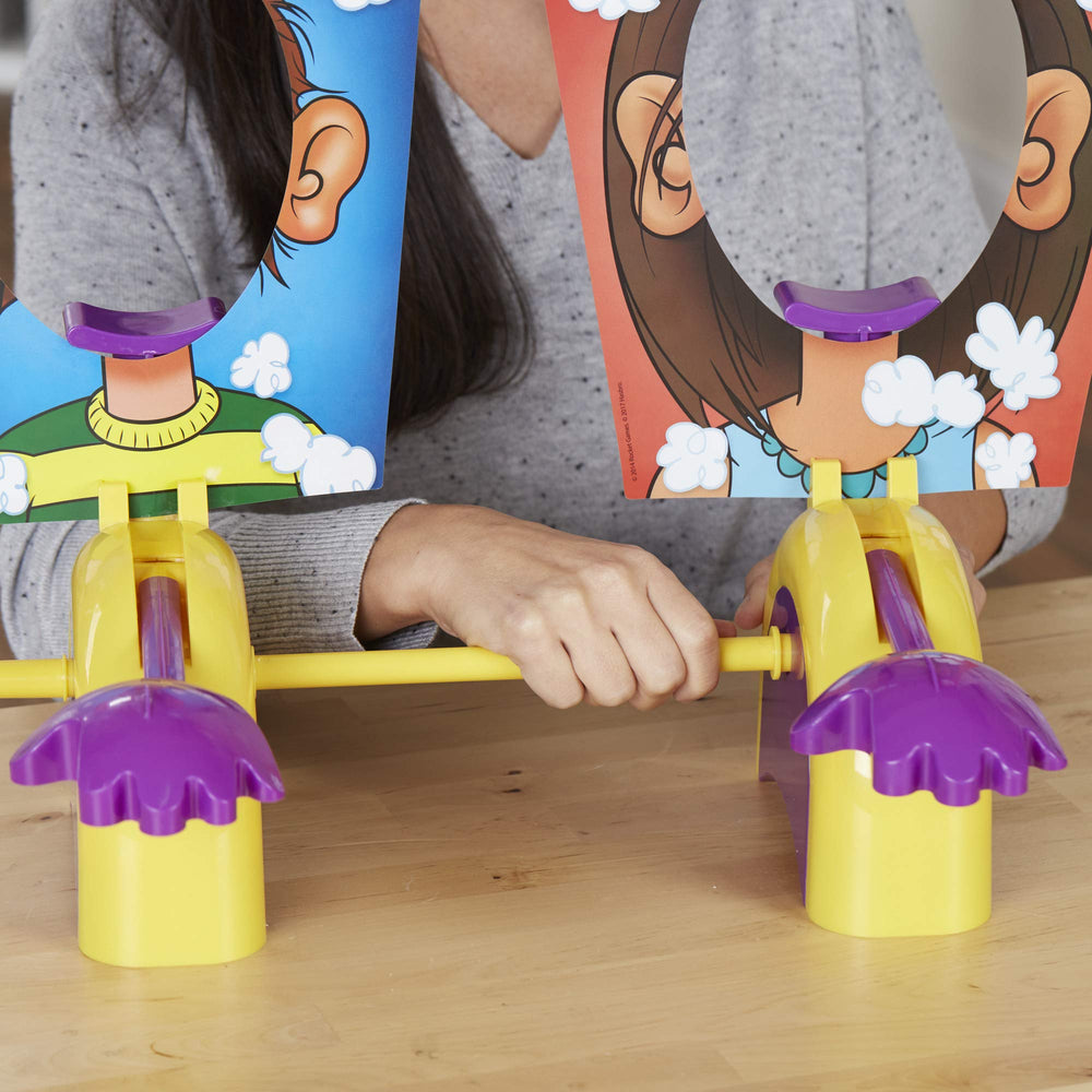 Hasbro Pie Face Game box and instructions ready for unboxing.