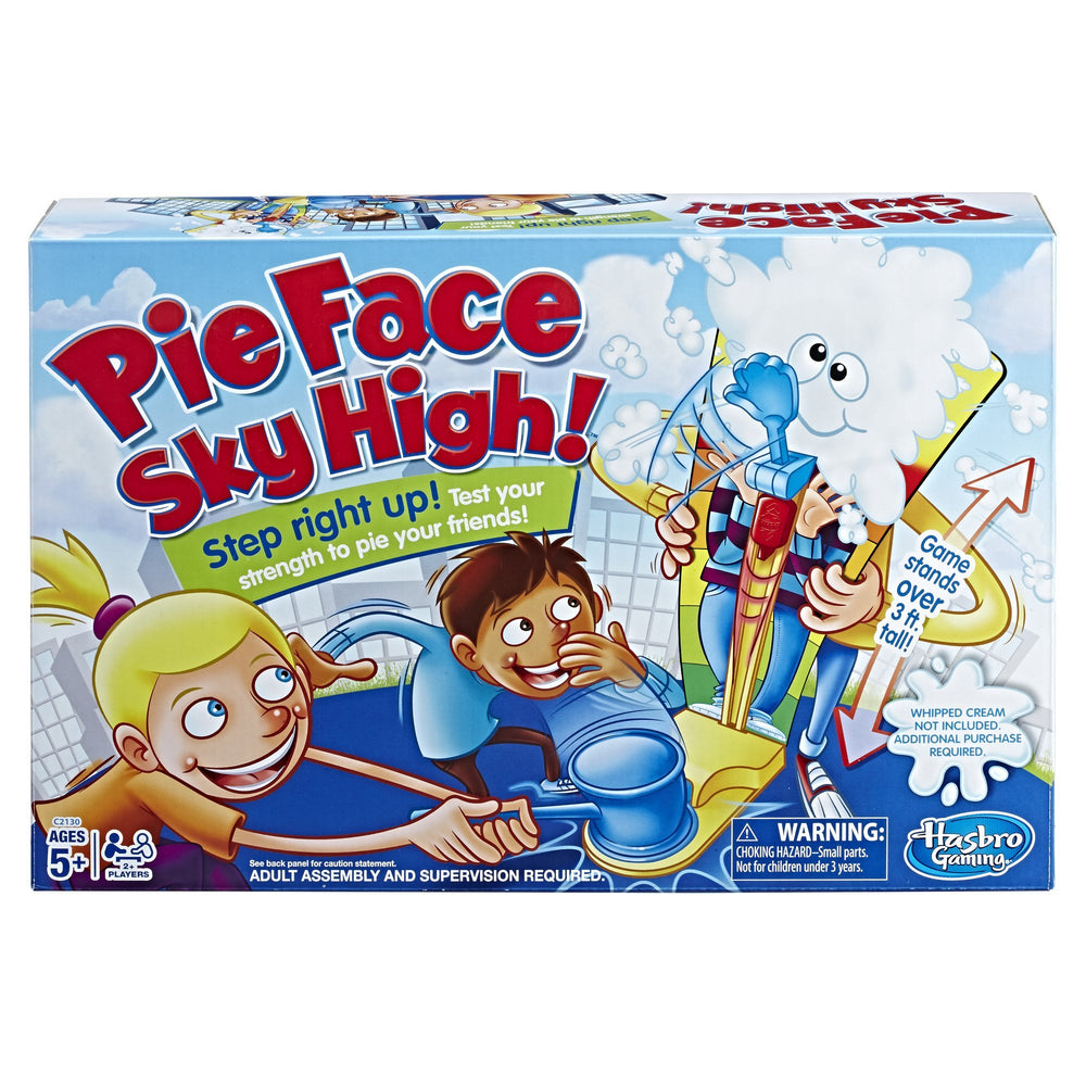 Hasbro Pie Face Sky High stand delivering dramatic height for lively family play.