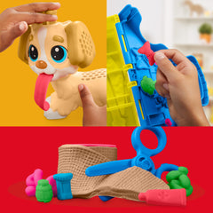 Hasbro Play-Doh Care 'n Carry Vet Playset long tongue mold for fun grooming.