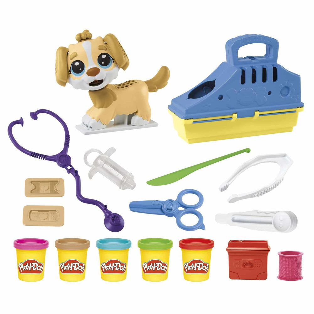 Hasbro Play-Doh Care 'n Carry Vet Playset tweezers for flea removal.