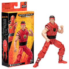 Hasbro Power Rangers Cobra Kai Morphed Miguel Diaz Red Eagle Ranger figure packaging presentation.