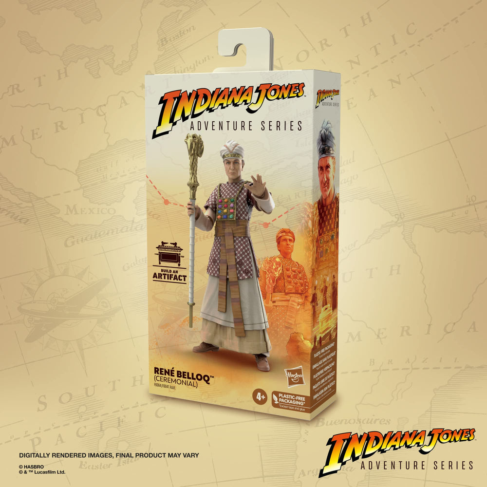 Detailed articulation for dynamic action poses inspired by Raiders of the Lost Ark.