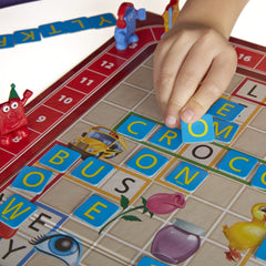 Hasbro Scrabble Junior two-sided board for beginner to advanced play